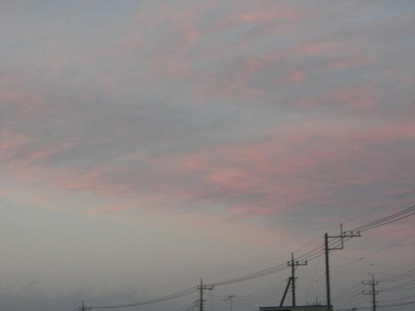 結城の夕日